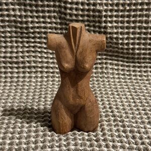 Carved Wood Statue Decor